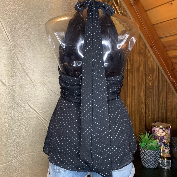 Classic Polka Dot Marilyn Halter top - Picture 3 of 10